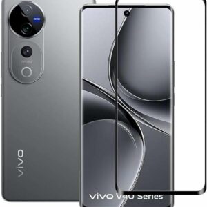 Screen Protector For ViVo V40 / Vivo V40 Pro Tempered Glass Screen Protector Full Screen Coverage HD Clarity 3D Curved Edge Anti Shatter Scratch Proof Glass For ViVo V40 / V40 Pro 5G